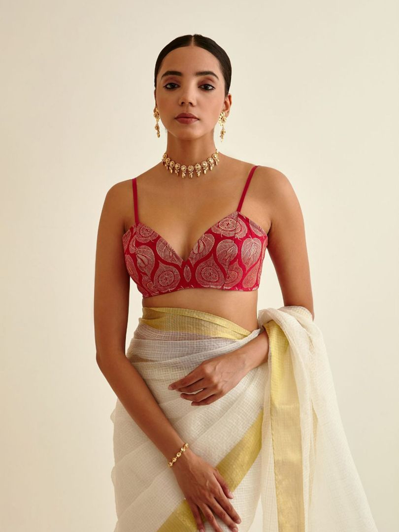 Zaari  gold Blouse